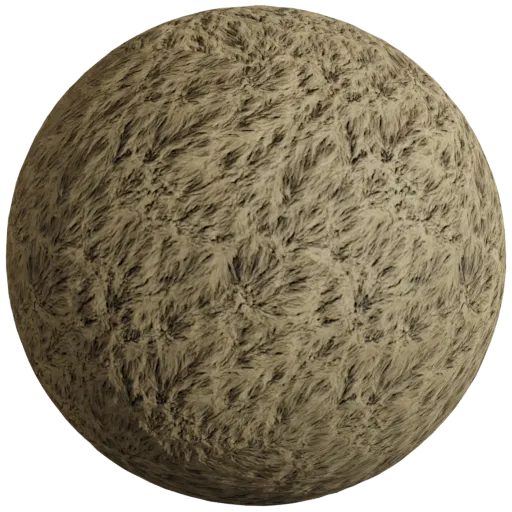 Realistic Bear Fur Brown PBR texture material for immersive 3D applications, featuring lifelike details and 4K resolution.