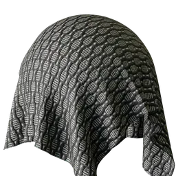 Geometric Black Jacquard