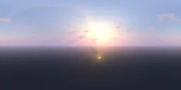 Real sky low sun