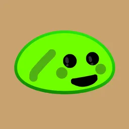 Cute Kawaii green Slime Jelly Droplet