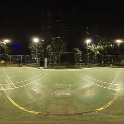 Nighttime basketball court 16k
