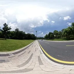 Daytime asphalt roadside 16k