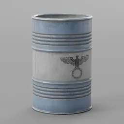 Weathered Corroded Oil Drum