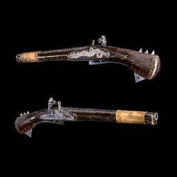 Black bess Flintlock Pistol