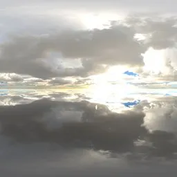 Infinite cloudy blue sky