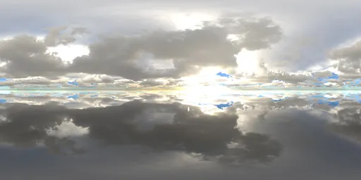 Infinite cloudy blue sky