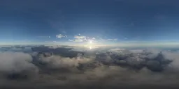 Aerial Cloudy Coast Evening