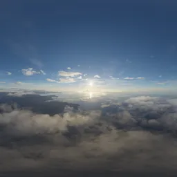 Aerial Cloudy Coast Evening