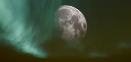 Aurora Fog Moon