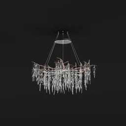 Modern Crystal Branch Chandelier