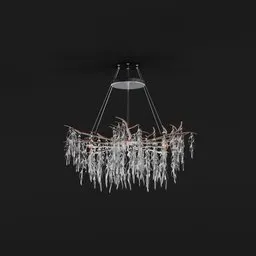 Modern Crystal Branch Chandelier