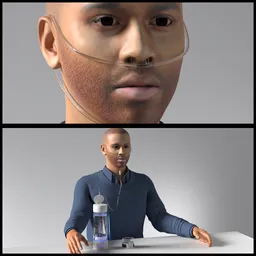 Hydrogen inhailing pipe