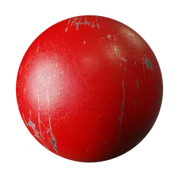 Red Painted Metal