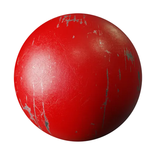 Red Painted Metal