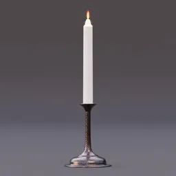 candlestick burning