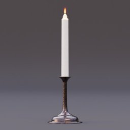 candlestick burning