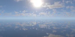 Midday sky, scattered clouds