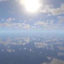 Midday sky, scattered clouds