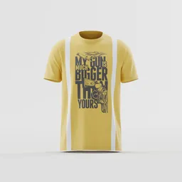 Future Warfare Statement Tee - Yellow