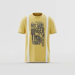 Future Warfare Statement Tee - Yellow