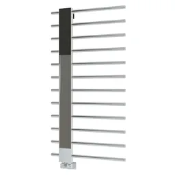 Detailed 3D model of a modern towel radiator with multiple rails, designed for Blender rendering and visualization.