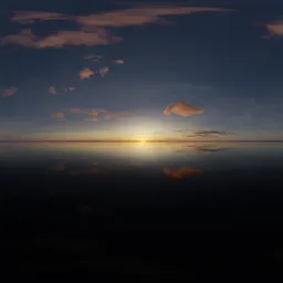 Colorful Sunset Clouds Realistic Sky