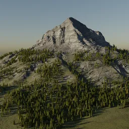 Mountain w/ Alpha Trees for Bg