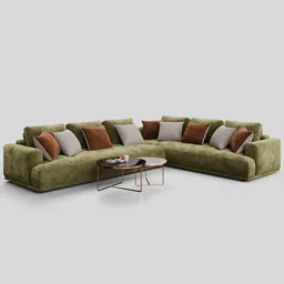 Sofa Shiki Sectional Velvet