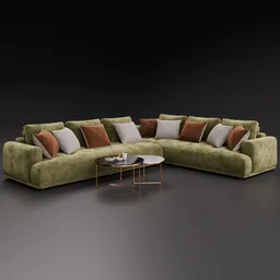 Sofa Shiki Sectional Velvet