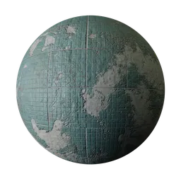 Aged Teal Wall Tiles