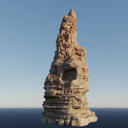 Desert Rugged Rock Formation Modular