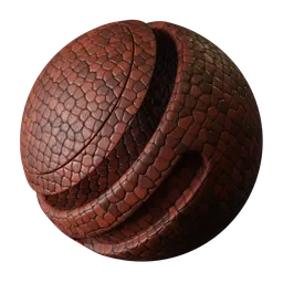 Procedural Coarse Red Leather