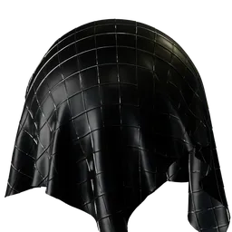 Premium Black Seamless Leather