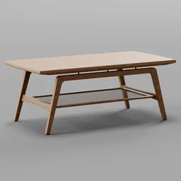 Minimalist midcentury scandinavian table