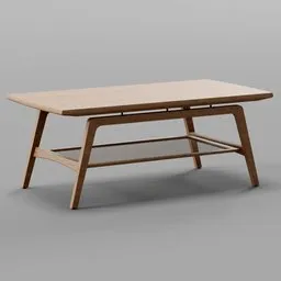 Minimalist midcentury scandinavian table