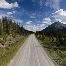 Dirt Road in Canadian Nature