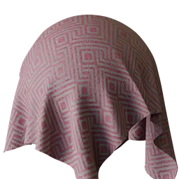 Geometric Pink Jacquard