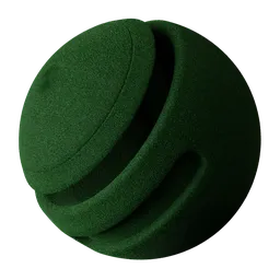 Dark green felt texture for 3D Blender PBR material with seamless, procedural shader configuration.