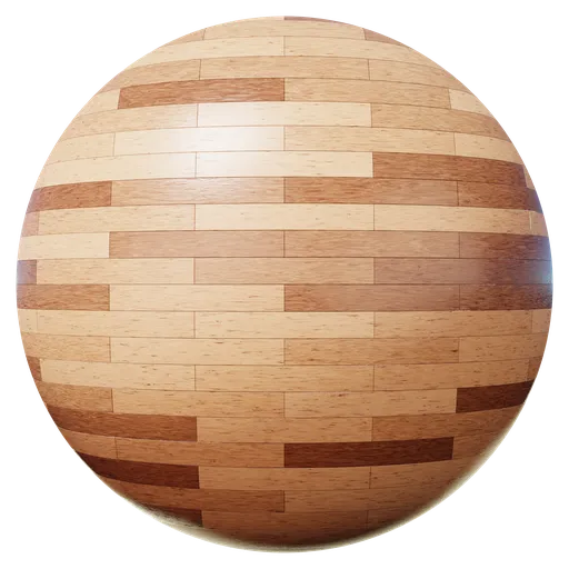 Realistic PBR procedural wooden floor texture for 3D modeling in Blender and other applications.