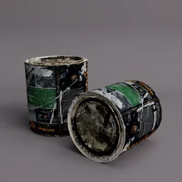 Old Dirty Paint Bucket