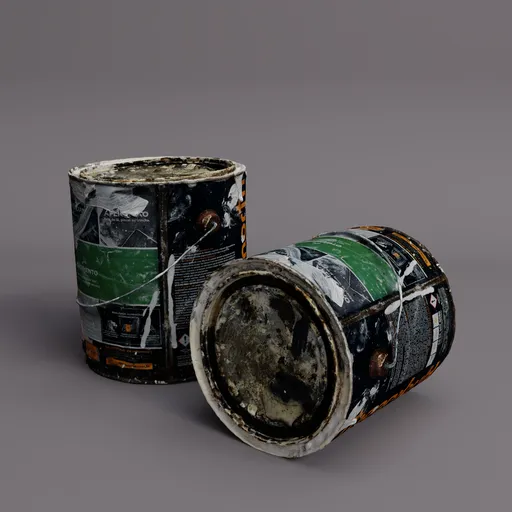 Old Dirty Paint Bucket