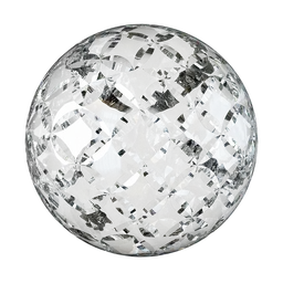 Cut glass (petal-like circles)