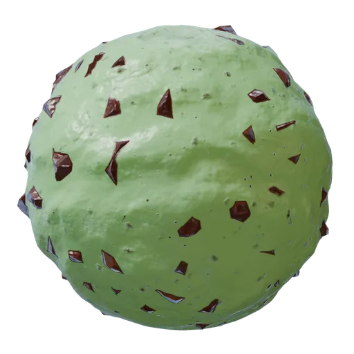 Mint Chocolate Ice Cream Material