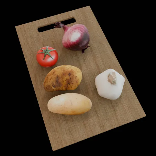 Kitchen Prep Board with Vegetations
