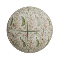 Victorian style chinoiserie wallpaper