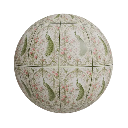 Victorian style chinoiserie wallpaper