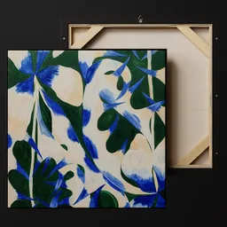 Painting Art White Flower / Picture Frame