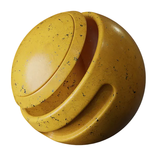 Old painted orange metal