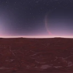 Sci-fi Alien Planet Landscape