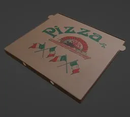 Pizzas Box Closed